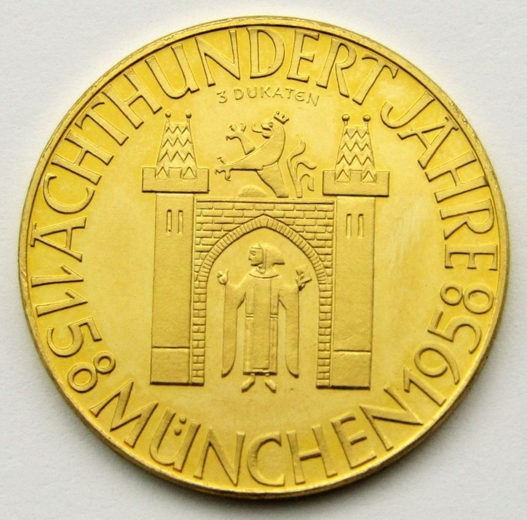 1958 Bayern Munchen Gold Medaille