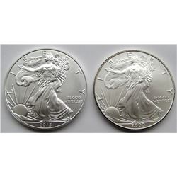 2000 & 2015 .999 SILVER ONE OUNCE EAGLE