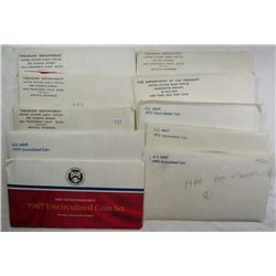 10 - U.S. MINT SETS - ALL ORIGINAL