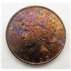 Image 1 : 1923 "RAINBOW" PEACE DOLLAR UNC