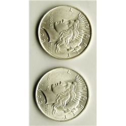 2-1923 PEACE DOLLARS