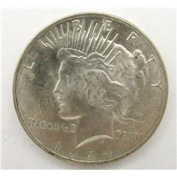 1924 PEACE DOLLAR AU