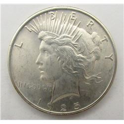 1925 PEACE DOLLAR AU