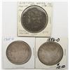 Image 1 : 3 - CIRC OR BETTER SILVER DOLLARS;