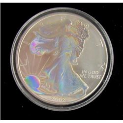 2-2002 HOLOGRAM AMERICAN SILVER EAGLES