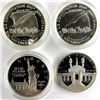Image 1 : 3-SILVER COMMEM DOLLARS: