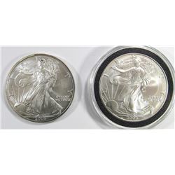 2003 & 2000 AMERICAN SILVER EAGLES