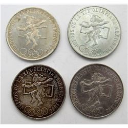 4 - 1968 MEXICO 25 PESOS XF/AU