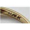Image 2 : ANTIQUE 14k GOLD & DIAMOND WEDDING RING