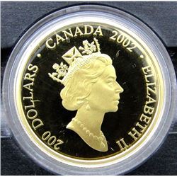 2002 $200 GOLD COIN THE JACK PINE CANADA 1/2 OZ.