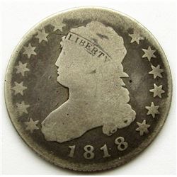1818 CAPPED BUST QUARTER