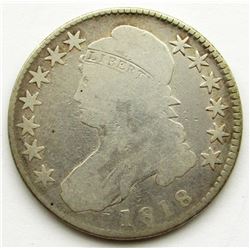 1818 CAPPED BUST HALF DOLLAR