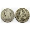 Image 1 : 1835 & 1838 CAPPED BUST HALF DOLLARS