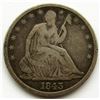 Image 1 : 1843 SEATED HALF DOLLAR VG