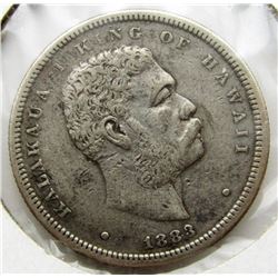 1883 HAWAII HALF DOLLAR VF