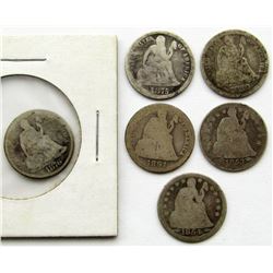 1876-CC, 1875, 1890, 1853 W/ ARROWS,