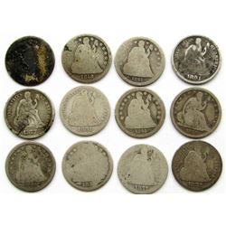 12-SEATED DIMES AG MIXED DATE/