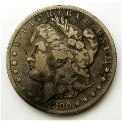 1880-CC MORGAN DOLLAR FINE