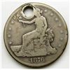 Image 1 : 1876 TRADE DOLLAR HOLED