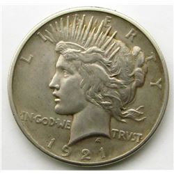 1921 PEACE DOLLAR VG