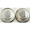 Image 1 : 2-CANADA MAPLE LEAFE .999 1oz