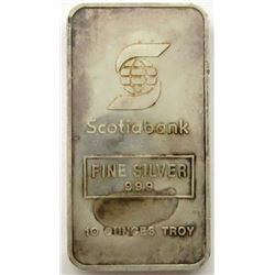 10oz .999 SCOTIABANK SILVER BAR