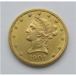 1901-P Ten Dollar $10 Liberty Eagle