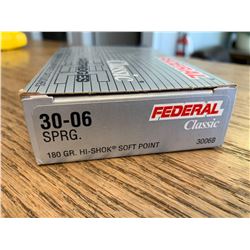 Federal classic 30-06, 180gr Box of 20