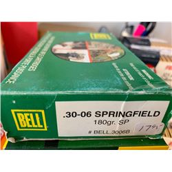 Bell 30.06 , 180gr SP bx of 20