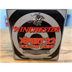 Winchester Xpert .22 cal hollow point bx of 500