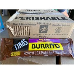 Case of Tina's Beef and Bean Burritos (7.5lb)