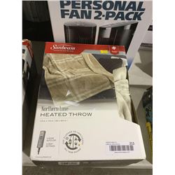 Sunbeam Heated Throw Blanket (50 x 60")
