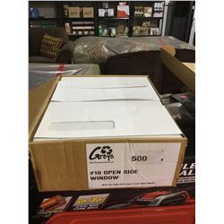 Case of Greys#10 Open Side Window Letters (500ct)