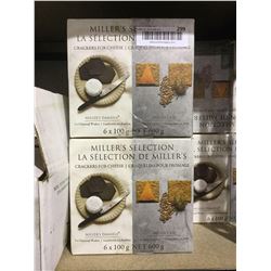Millers Selection Crackers (6 x 100g) Lot of 2