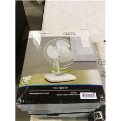 Mainstays 12" Oscillating Table Fan