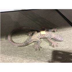 Decorative Cast Iron Lizard Statuette