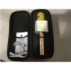 USB Karaoke Microphone with USB/Bluetooth and Travel Case
