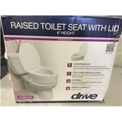 Drive Raised Toilet Seat with Lid 6inchHeight