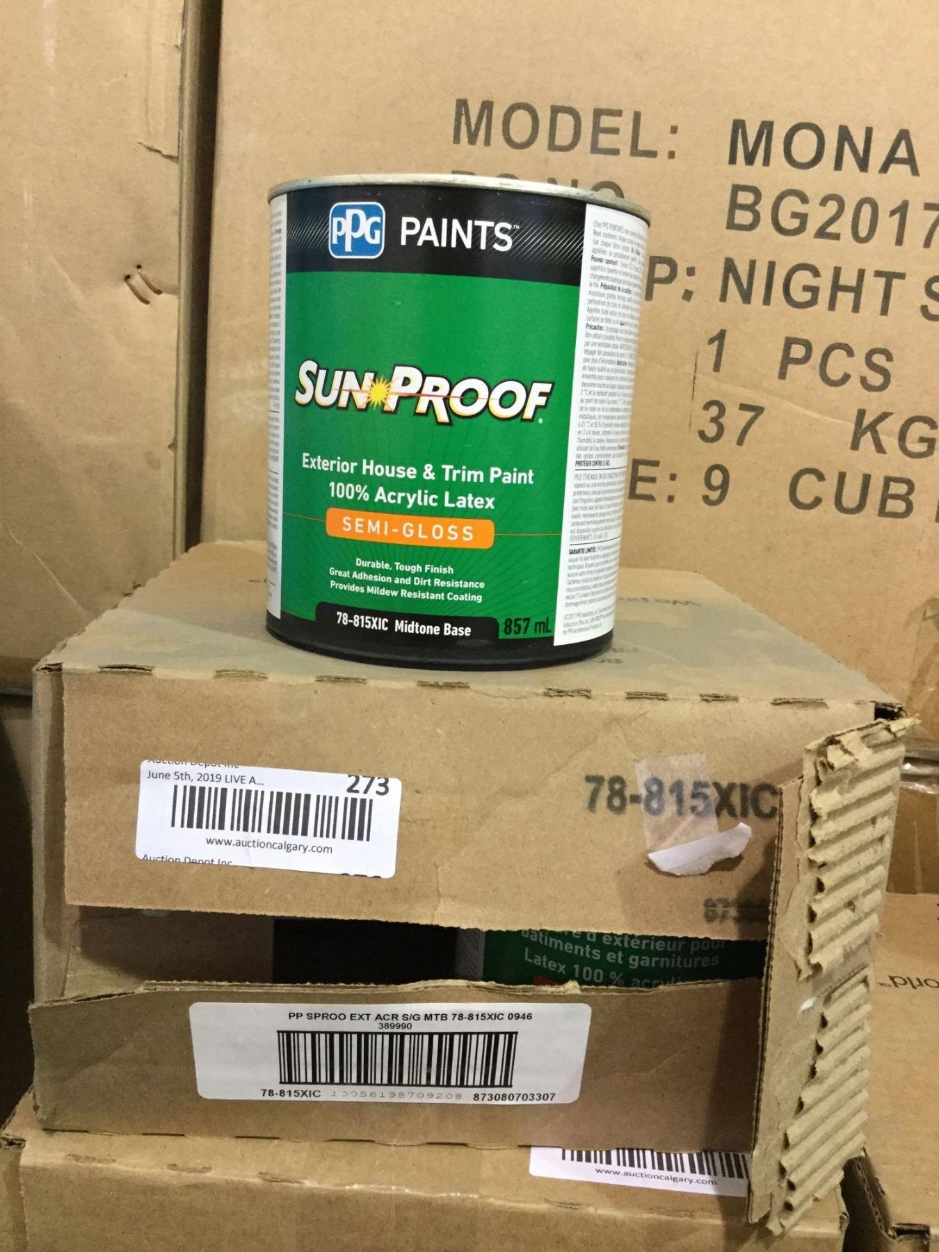 Sun Protection Paint PPG Sun-Proof Exterior House and Trim Paint (4 x 857mL)