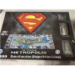Superman Metropolis 4D Puzzle (76 cm x 41cm x 6cm)