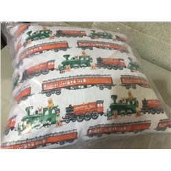 Christmas Train Pillow (12 x 20 inch)