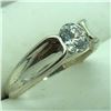 Image 2 : Sterling Silver Cz 6Mm 5Gms Ring (~Size 7.25), Suggested Retail Value $140