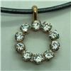 Image 1 : 9K Yellow Gold Cubic Zirconia Pendant, Made in Canada, Suggested Retail Value $200 (Estimated Sellin