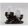 Image 1 : Chinese Two Lavender Jadeite Fish Plaques