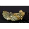 Image 2 : Chinese Fine Carved Green Jadeite Gold Fish