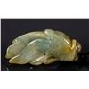 Image 3 : Chinese Fine Carved Green Jadeite Gold Fish