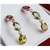 Image 2 : 3.60ct Assorted Gem Earrings CRV $3500