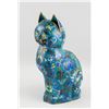 Image 2 : Pair of Chinese Bronze Cloisonne Cat