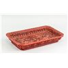 Image 6 : Chinese Red Lacquer Carved Dragons Tray