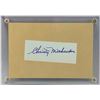Image 1 : Christy Mathewson Autographed Cut Card COA
